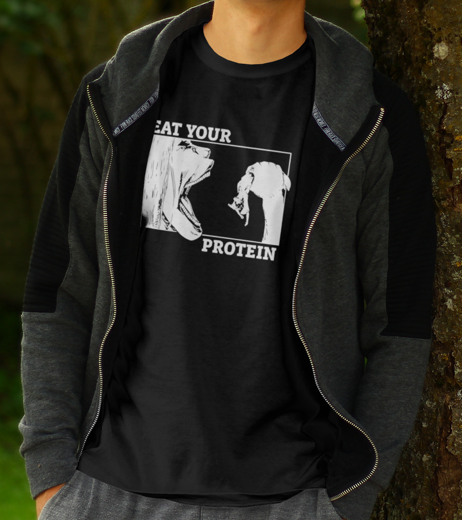 Attack On Titan Eat Your Protein Anime Eaten Scene T-Shirt