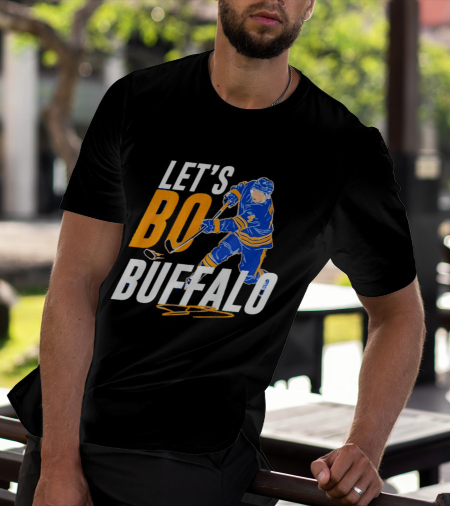 Let's Bo Buffalo Hockey Bowen Byram Buffalo Sabres T-Shirt