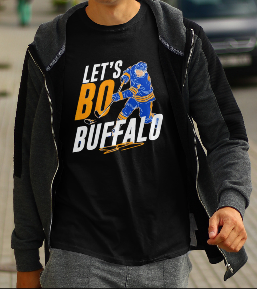 Let's Bo Buffalo Hockey Bowen Byram Buffalo Sabres T-Shirt