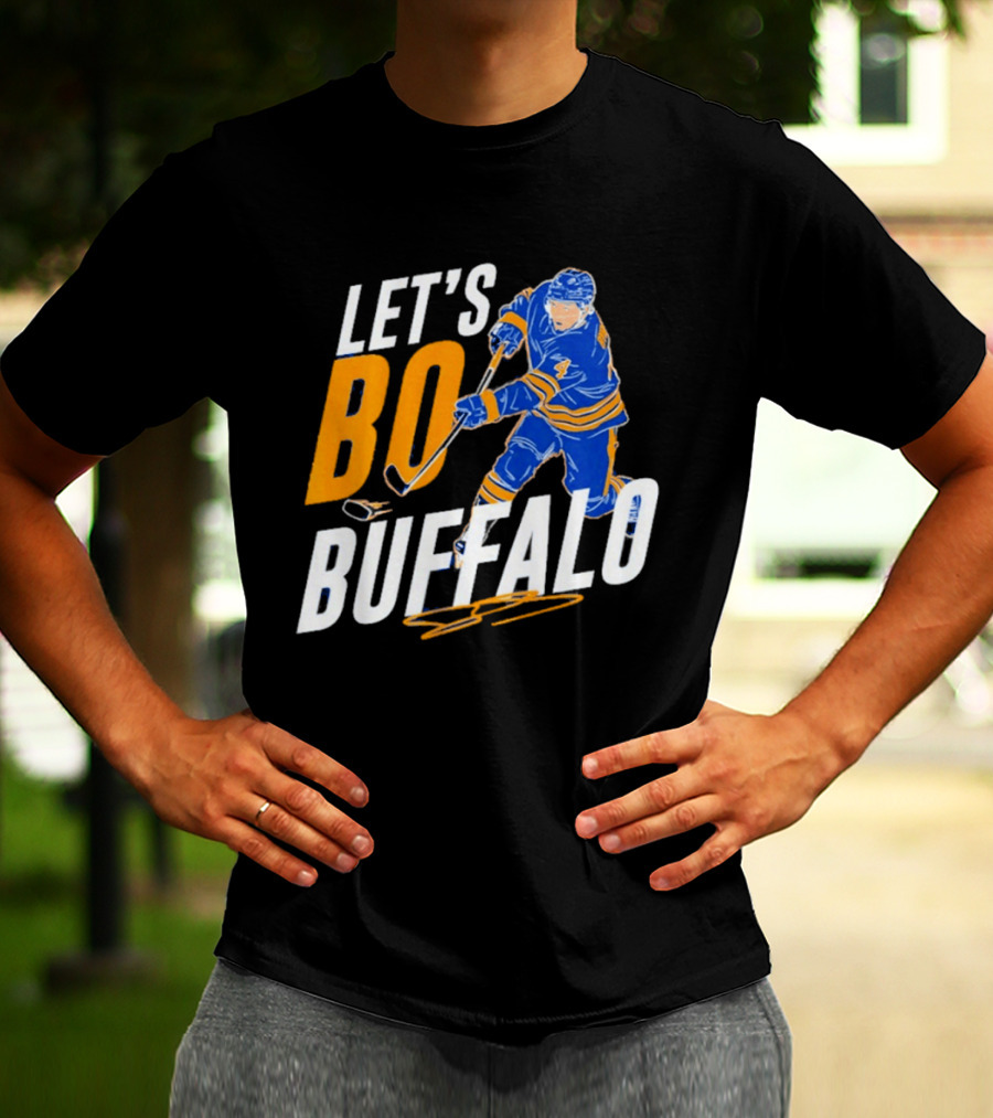 Let's Bo Buffalo Hockey Bowen Byram Buffalo Sabres T-Shirt