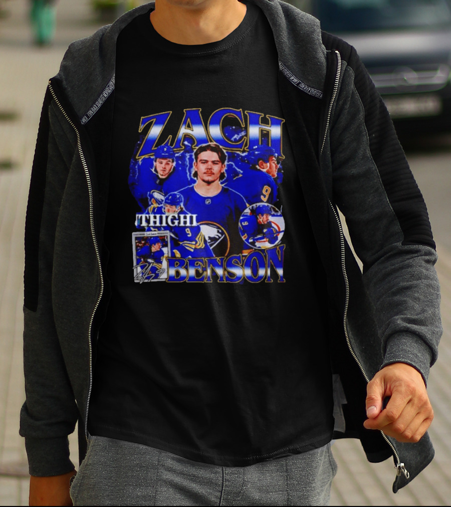 Buffalo Sabres Zach Benson Thighi Hockey T-Shirt