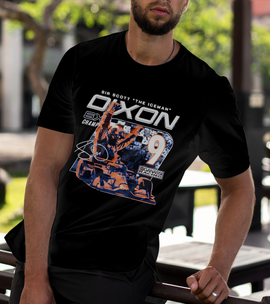 Sir Scott "the Iceman" Dixon 6x Champ 9 Ganassi Racing T-Shirt