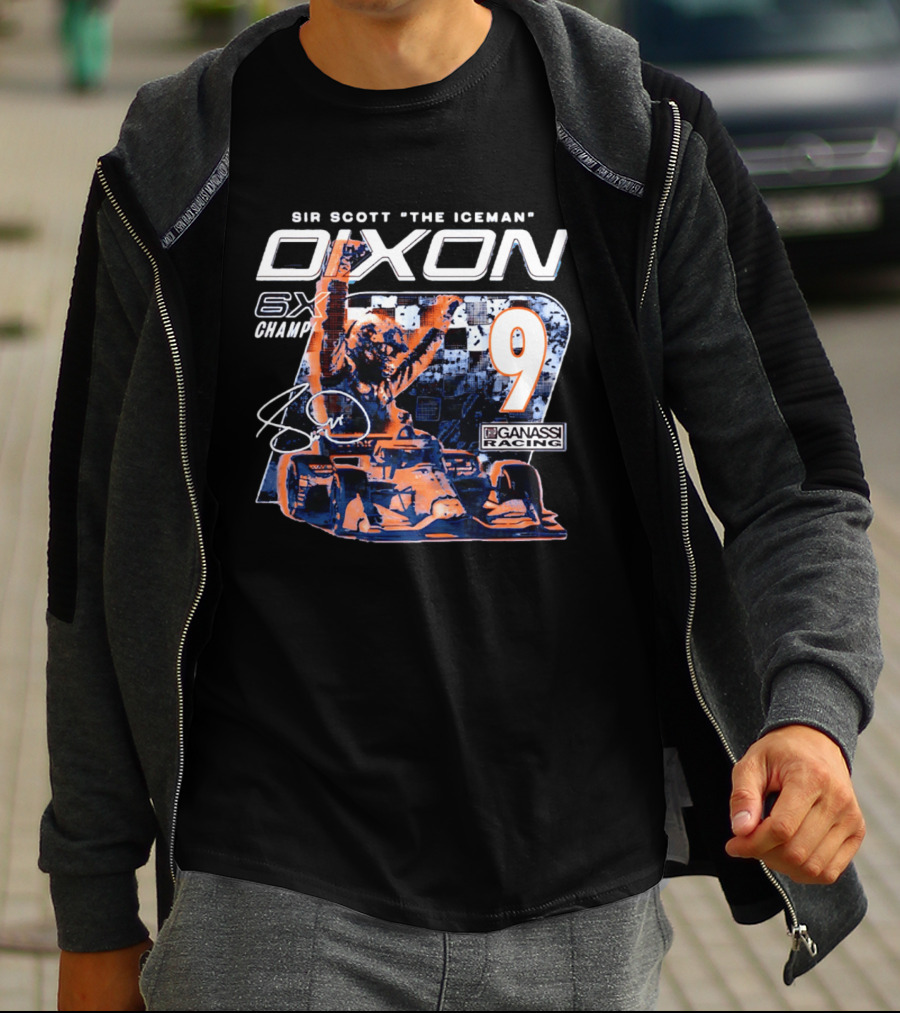 Sir Scott "the Iceman" Dixon 6x Champ 9 Ganassi Racing T-Shirt