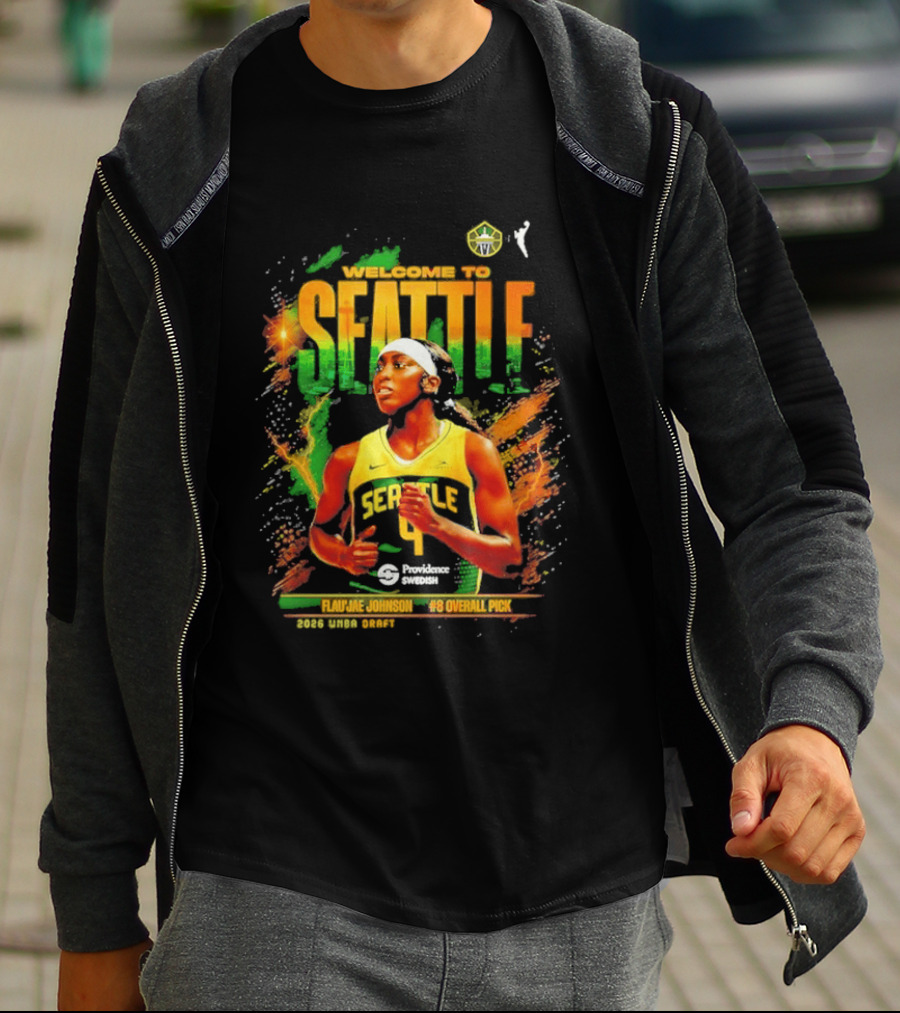 Welcome To Seattle Flau'jae Johnson WNBA Seattle Storm Rookie Season 2023 T-Shirt