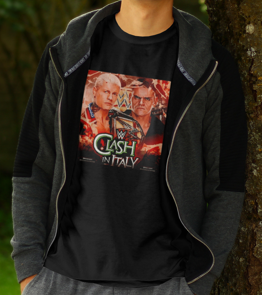 WWE Clash In Italy Cody Rhodes Vs Gunther May 31 Event T-Shirt