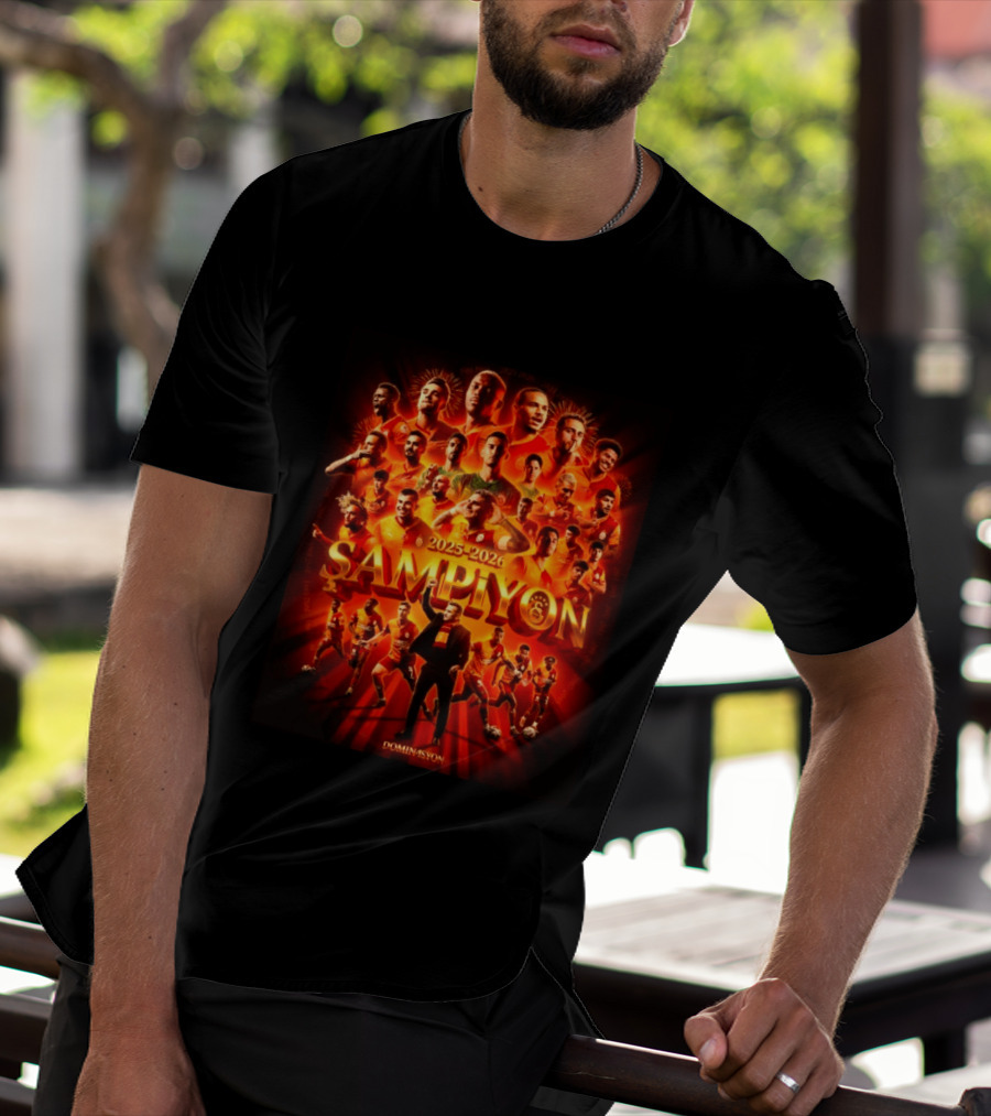 Galatasaray 2025 2026 Şampiyon Süper Lig Dominasyon 26th Win Celebration T-Shirt