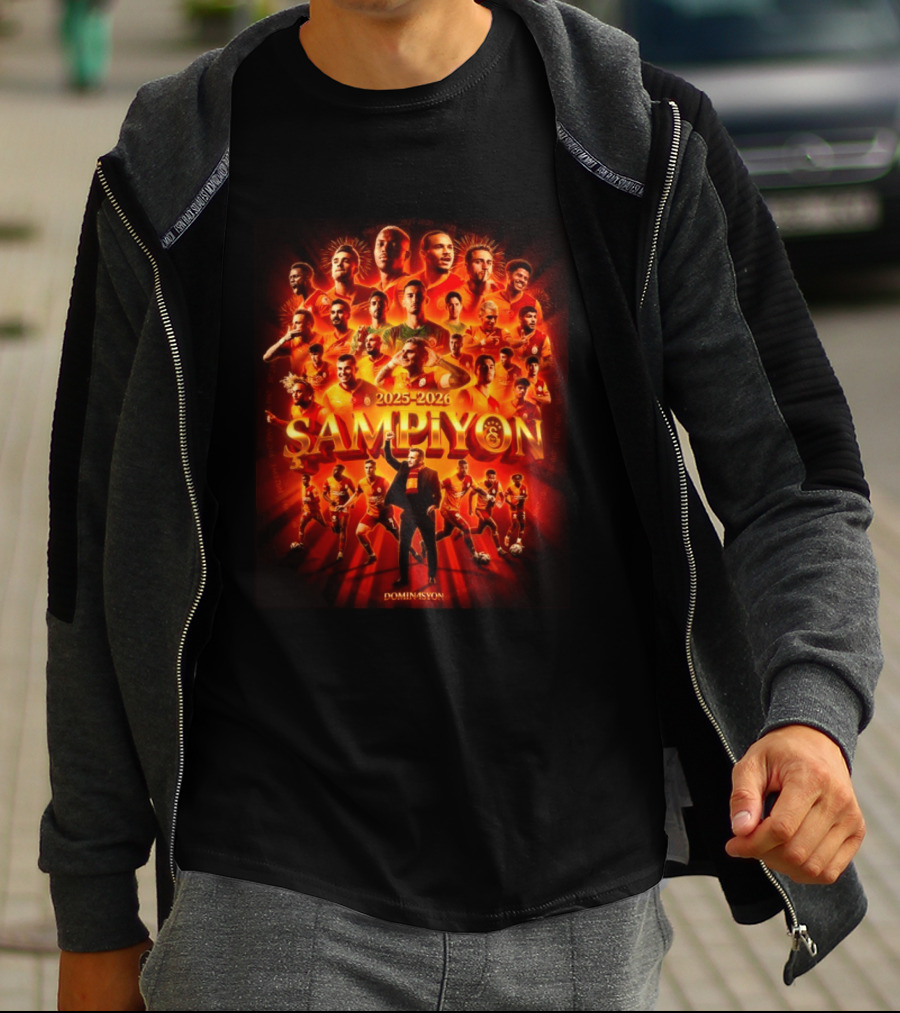 Galatasaray 2025 2026 Şampiyon Süper Lig Dominasyon 26th Win Celebration T-Shirt