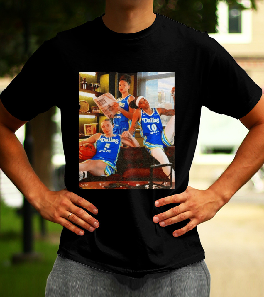 Dallas Wings 2026 Azzi Fudd Paige Bueckers Aziaha James Basketball Photo T-Shirt