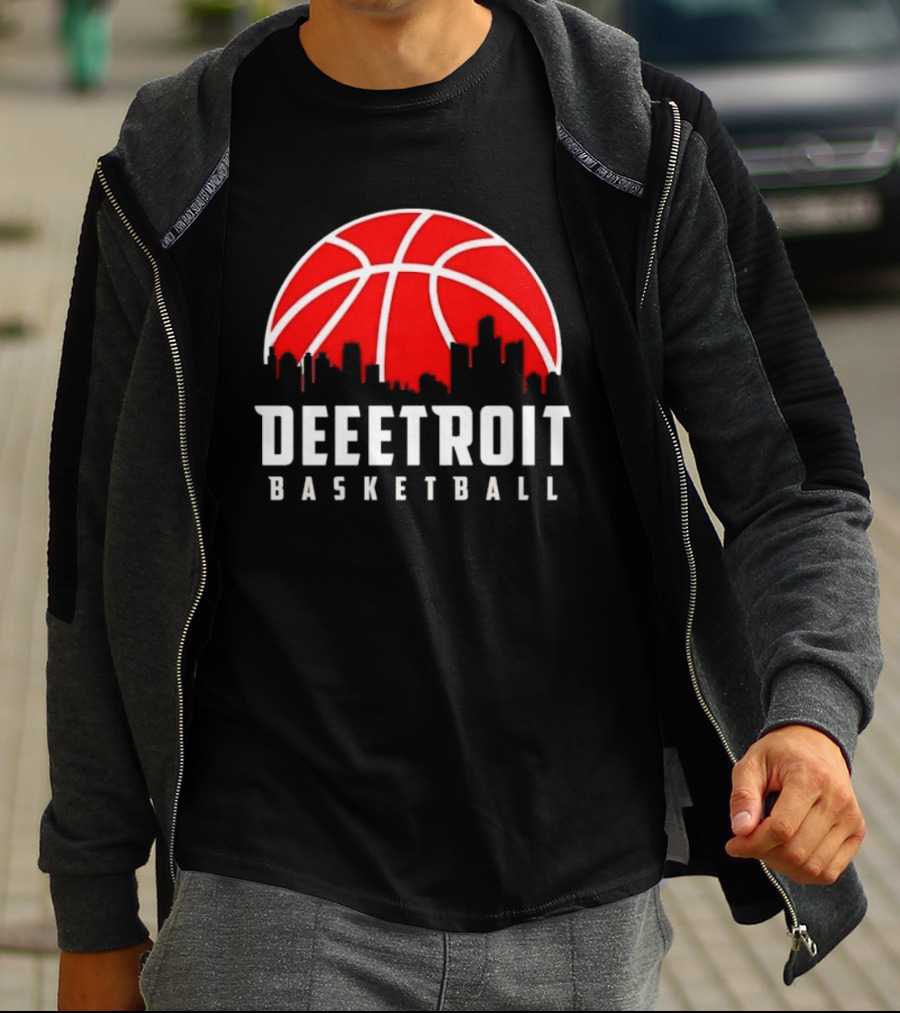 Deetroit Basketball Skyline Drip 2026 T-Shirt