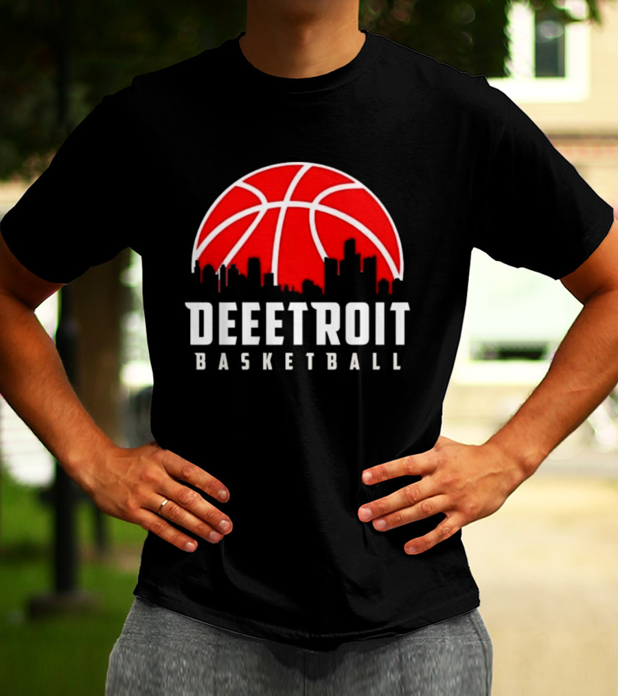 Deetroit Basketball Skyline Drip 2026 T-Shirt