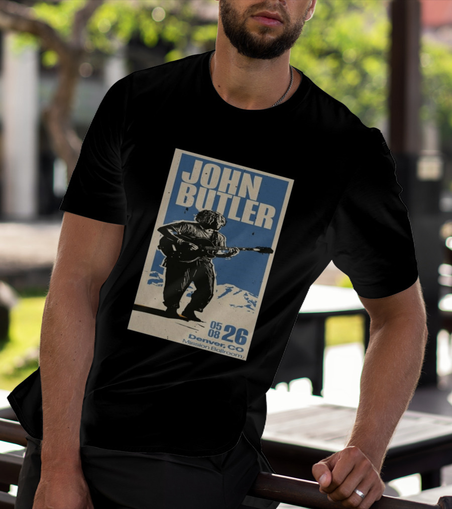 John Butler May 8 2026 Denver CO Mission Ballroom T-Shirt