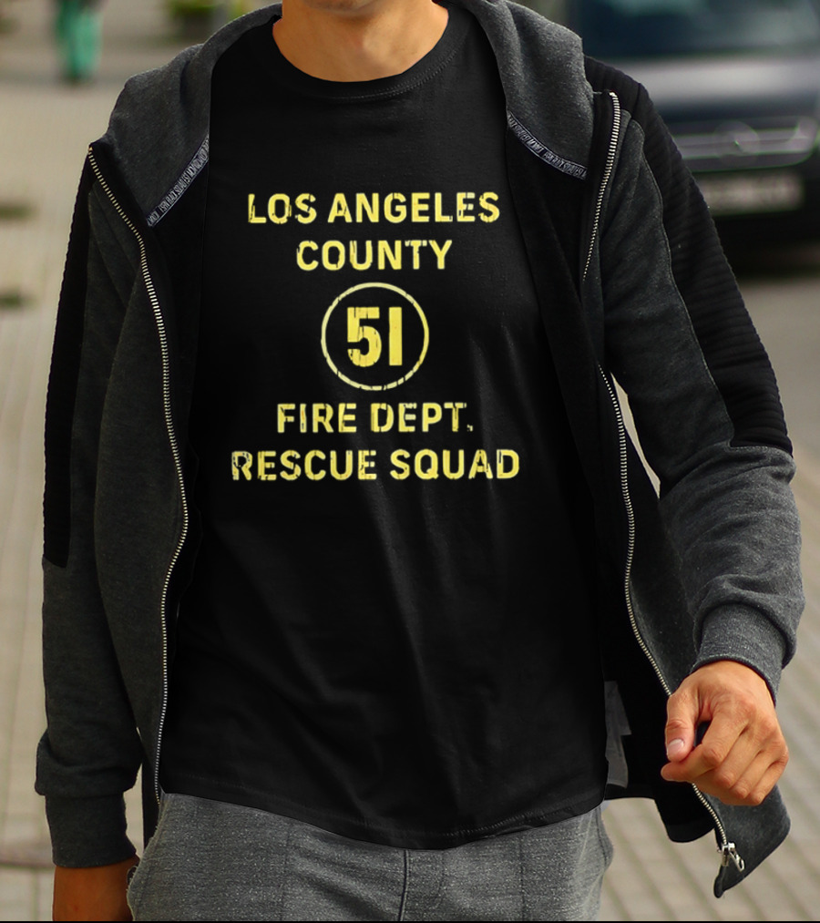 Los Angeles County Fire Dept 51 Rescue Squad T-Shirt
