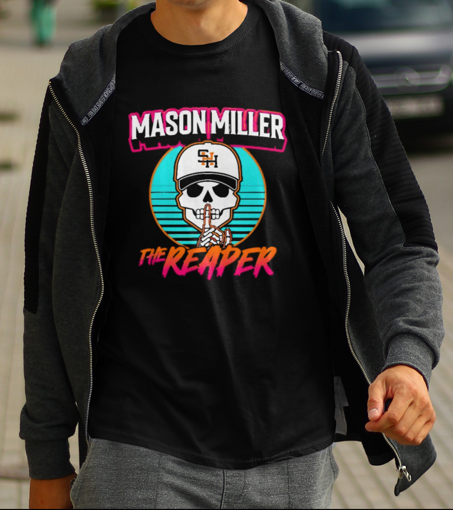Mason Miller The Reaper Shh SNH Baseball Cap Skeleton City Edition T-Shirt