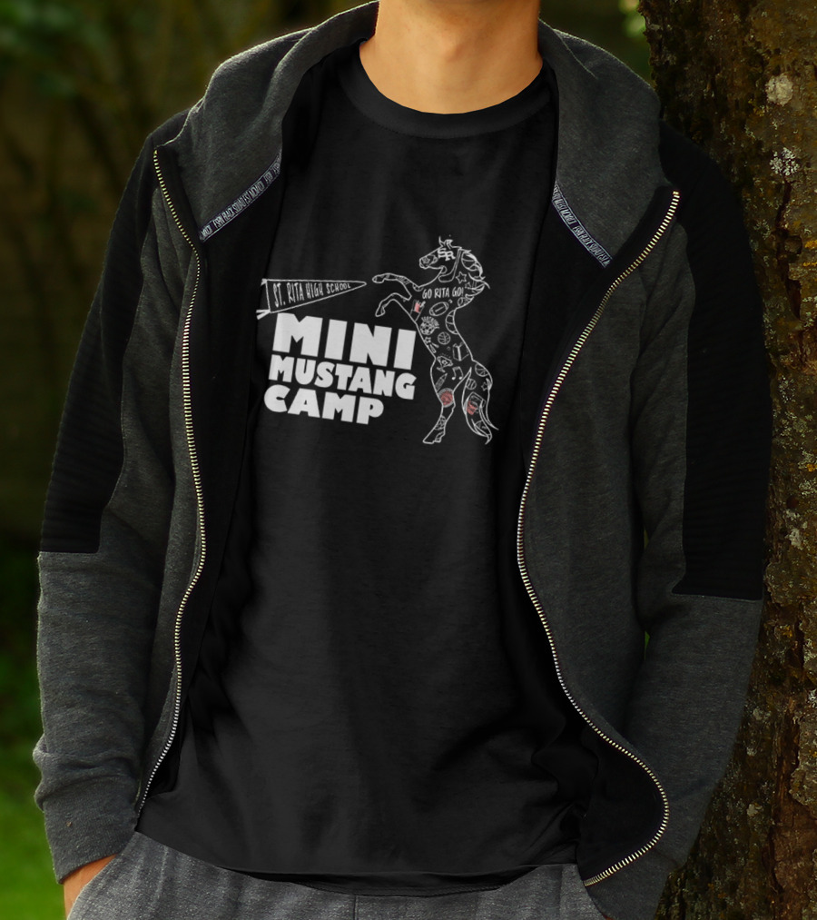 St. Rita High School Mini Mustang Camp Peppy Horse Activities T-Shirt