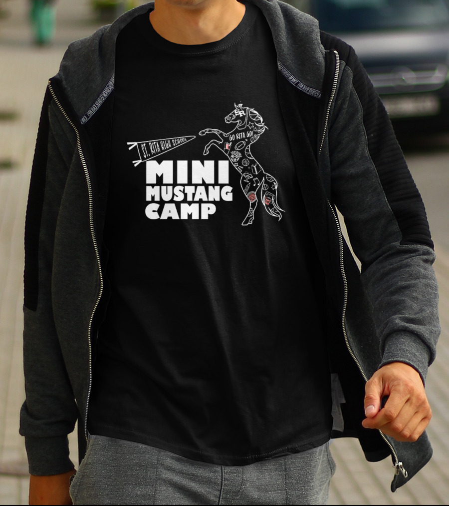 St. Rita High School Mini Mustang Camp Peppy Horse Activities T-Shirt