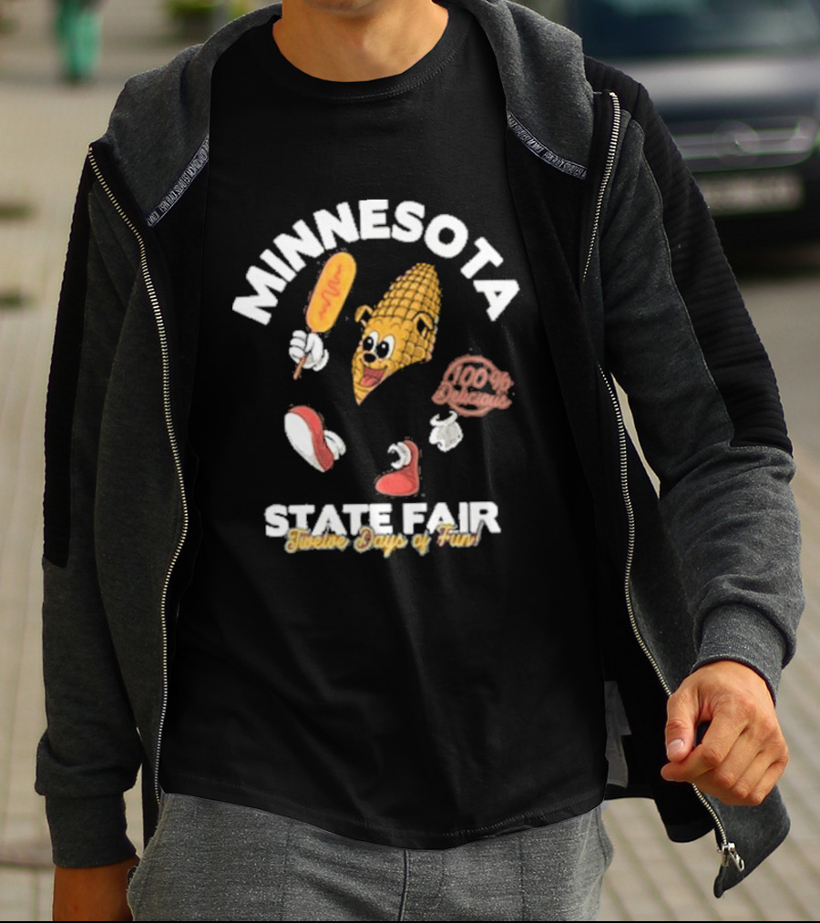 Minnesota State Fair 2026 Running Corn Dog Twelve Days Of Fun T-Shirt