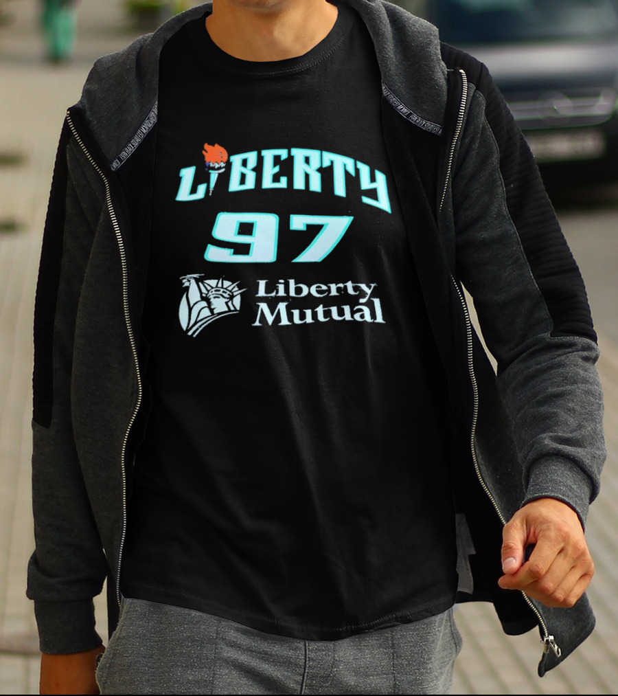 New York Liberty 97 Basketball WNBA Liberty Mutual T-Shirt