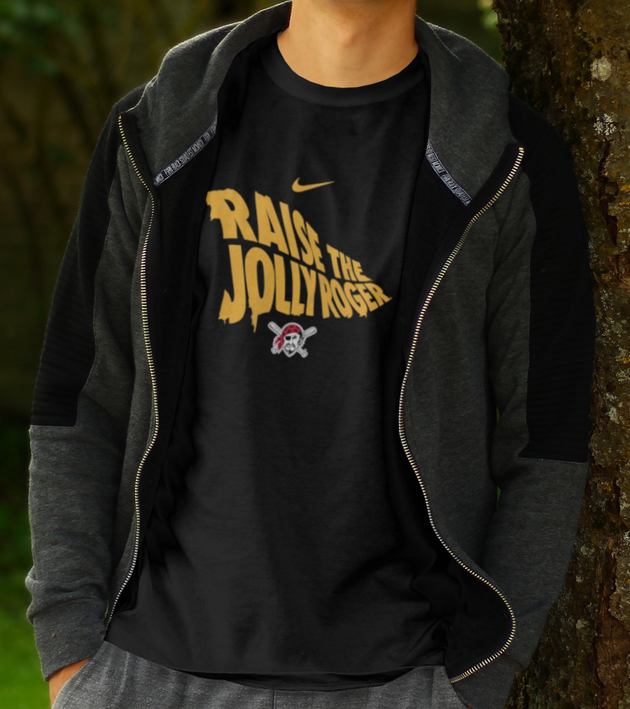 Pittsburgh Pirates Nike Raise The Jolly Roger Skull Crossbones T-Shirt