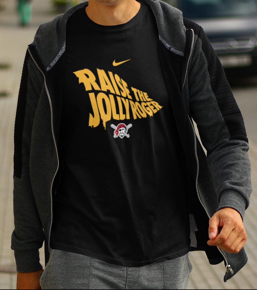 Pittsburgh Pirates Nike Raise The Jolly Roger Skull Crossbones T-Shirt