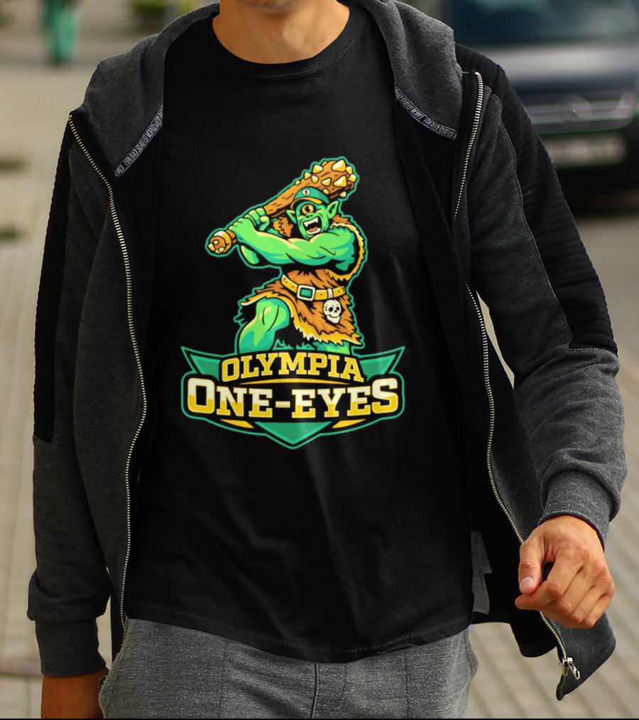 Olympia One Eyes Cyclops With Spiked Mace T-Shirt