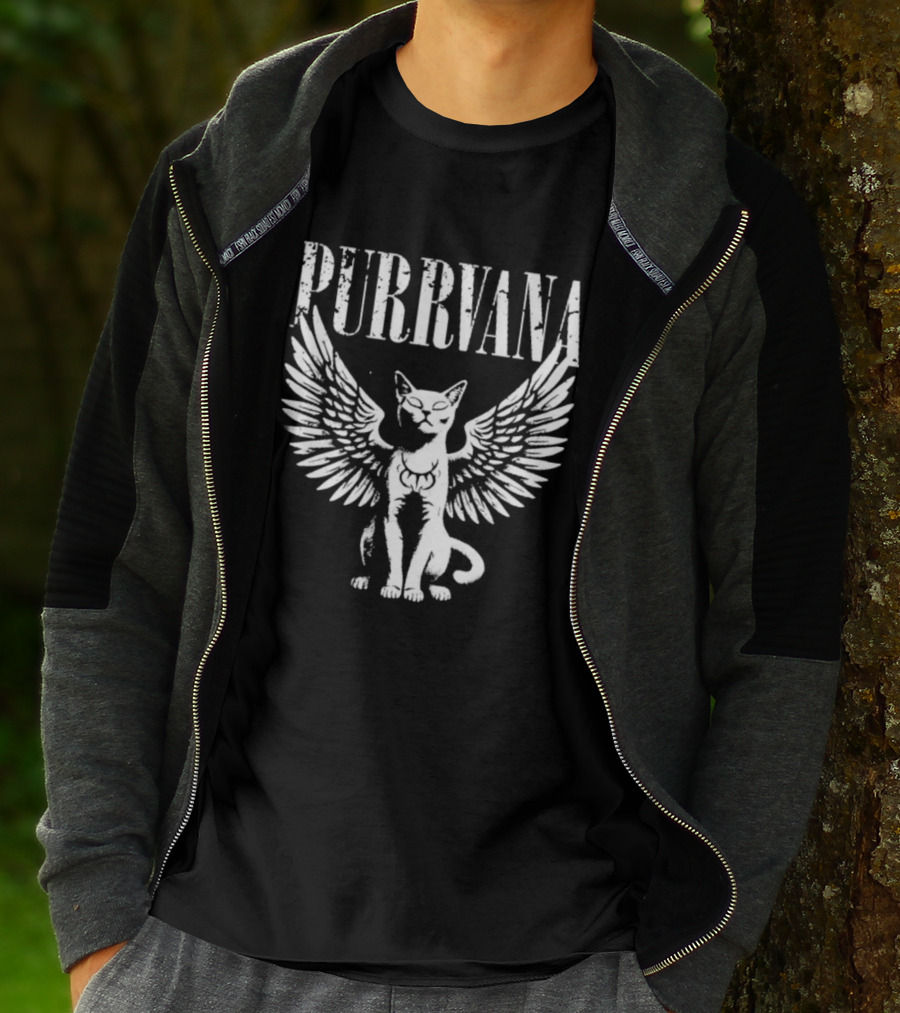Purrvana Winged Cat T-Shirt