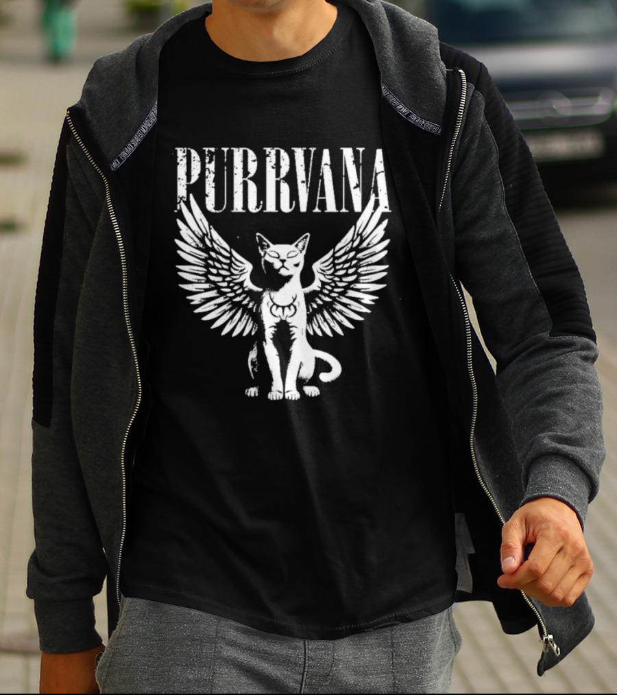 Purrvana Winged Cat T-Shirt