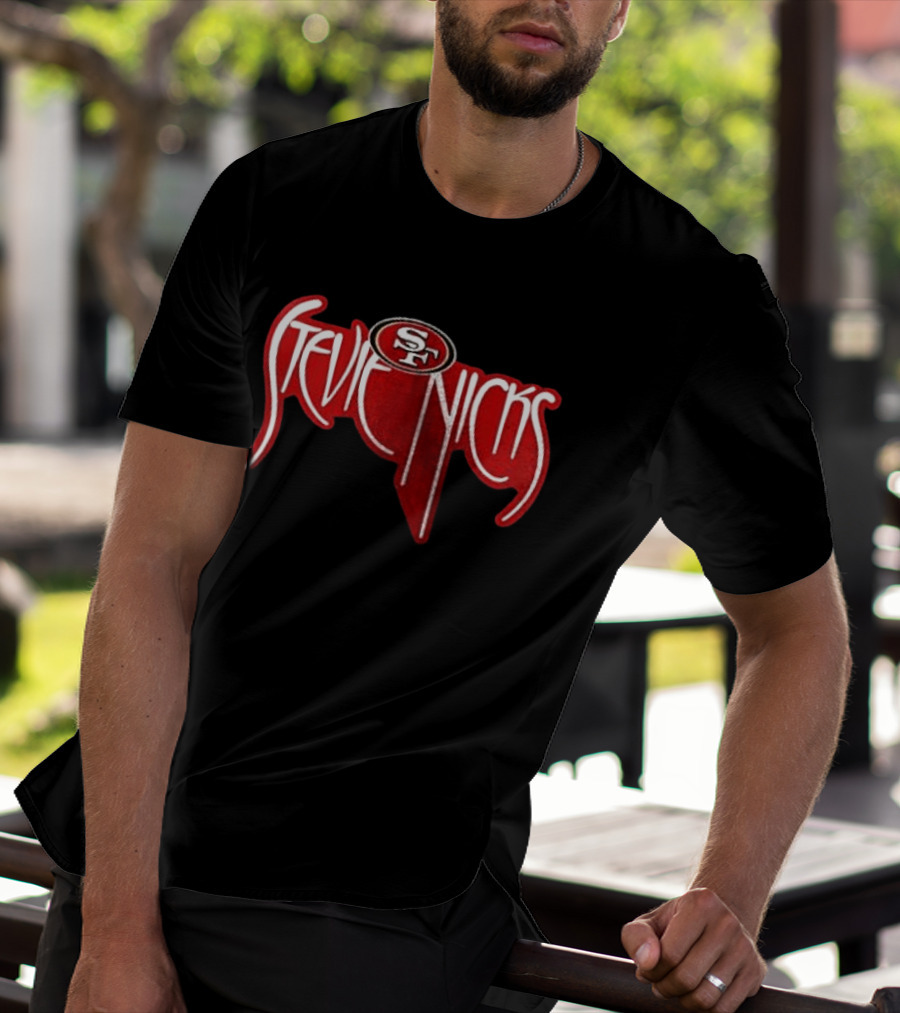 San Francisco 49ers X Stevie Nicks Collaboration SF T-Shirt