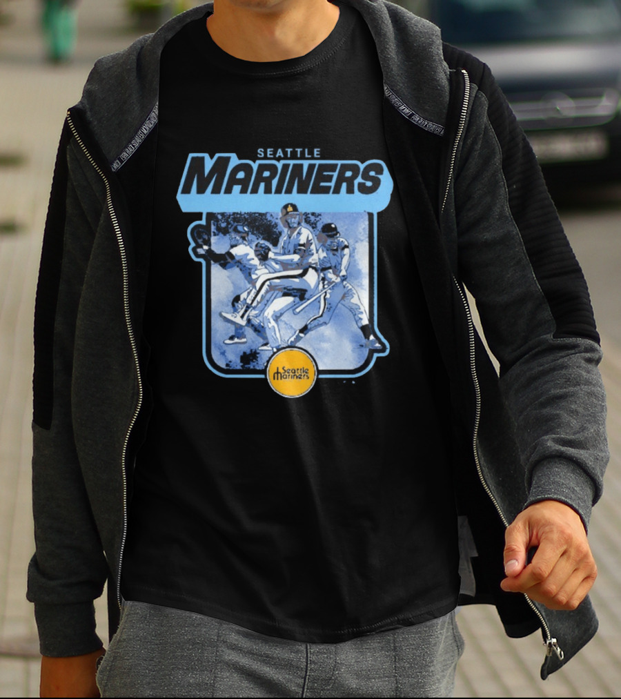 Seattle Mariners Retro Cooperstown Collection Baseball Team Players T-Shirt