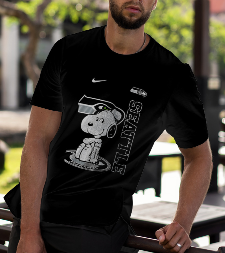 Nike Seattle Seahawks Snoopy Thank You For The Memories T-Shirt