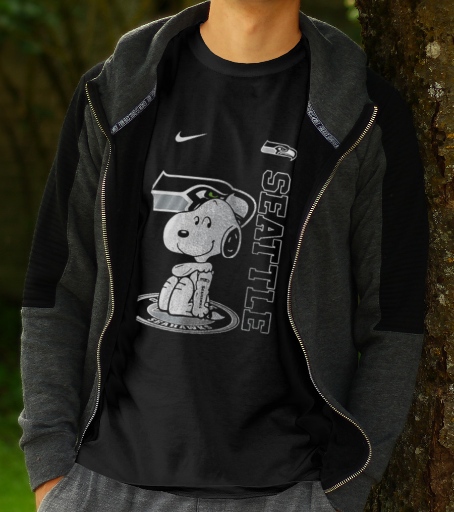 Nike Seattle Seahawks Snoopy Thank You For The Memories T-Shirt