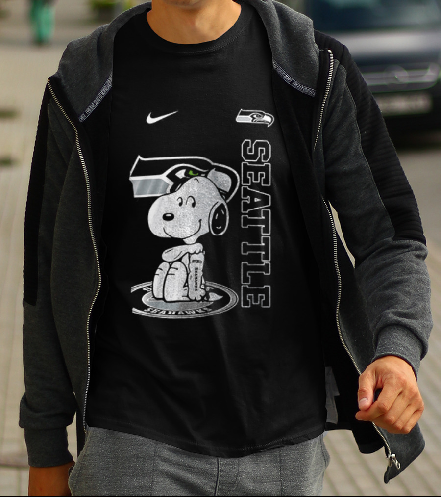 Nike Seattle Seahawks Snoopy Thank You For The Memories T-Shirt
