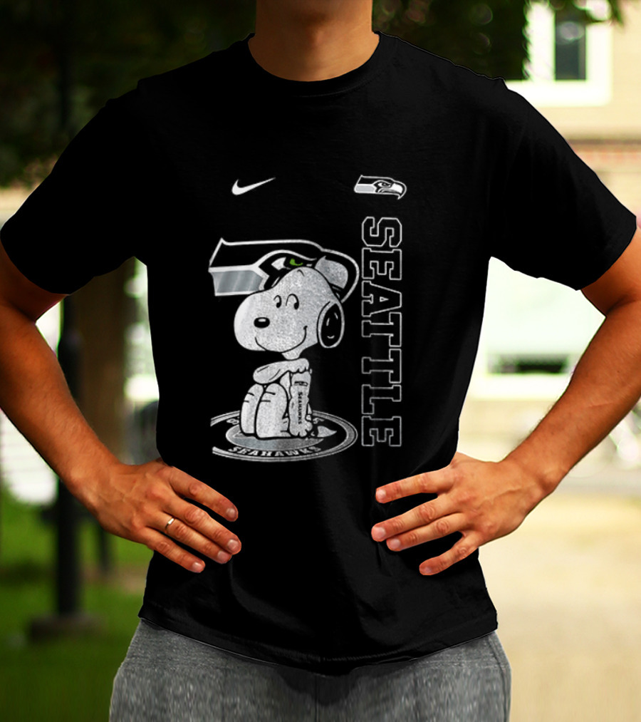 Nike Seattle Seahawks Snoopy Thank You For The Memories T-Shirt