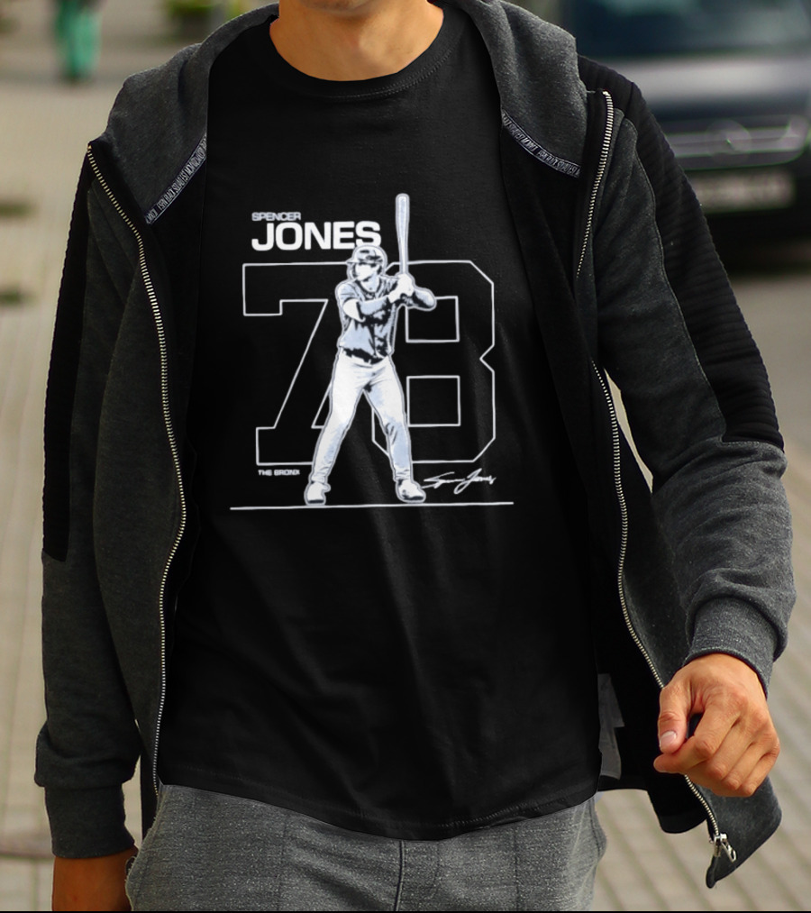Spencer Jones 78 New York Yankees Baseball Debut T-Shirt