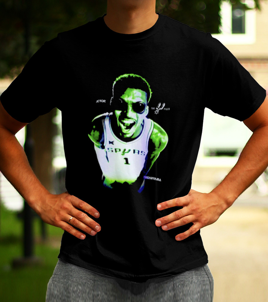 The Alien Victor Wembanyama Spurs X Files Mashup Paranormal Basketball T-Shirt