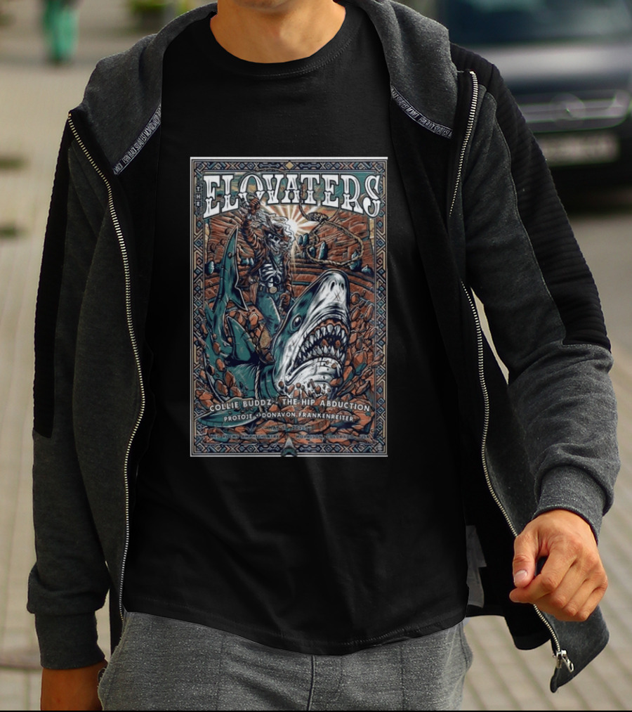 The Elovaters Red Rocks Amphitheatre 5 17 2026 Collie Buddz The Hip Abduction Protoje Donavon Frankenreiter T-Shirt