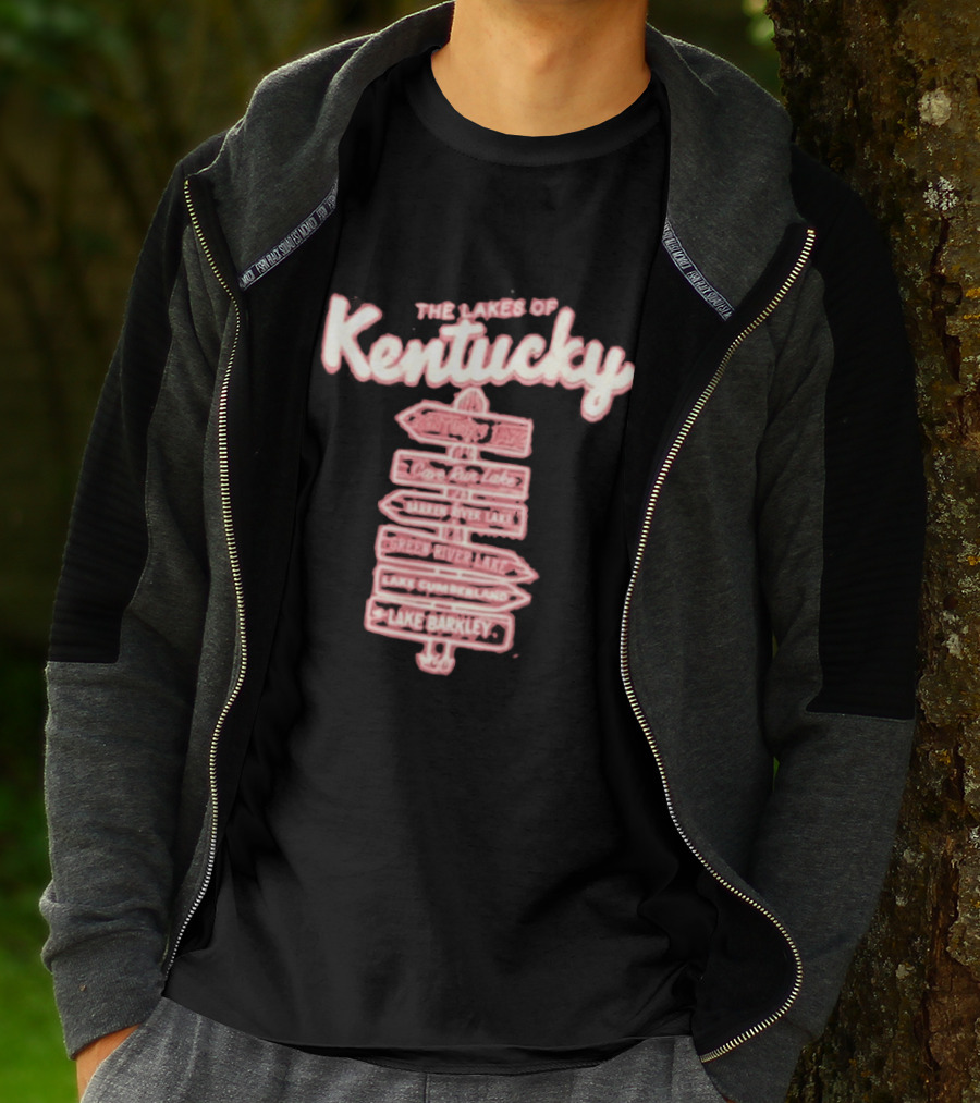 The Lakes Of Kentucky Kentucky Lake Cedar Run Lake Barren River Lake Green River Lake Lake Cumberland Lake Barkley T-Shirt