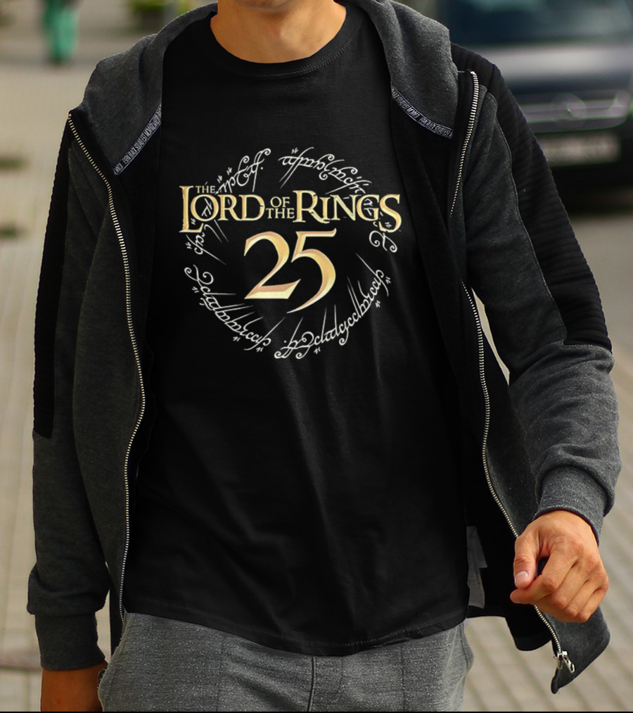 The Lord Of The Rings 25th Anniversary Elvish Script T-Shirt