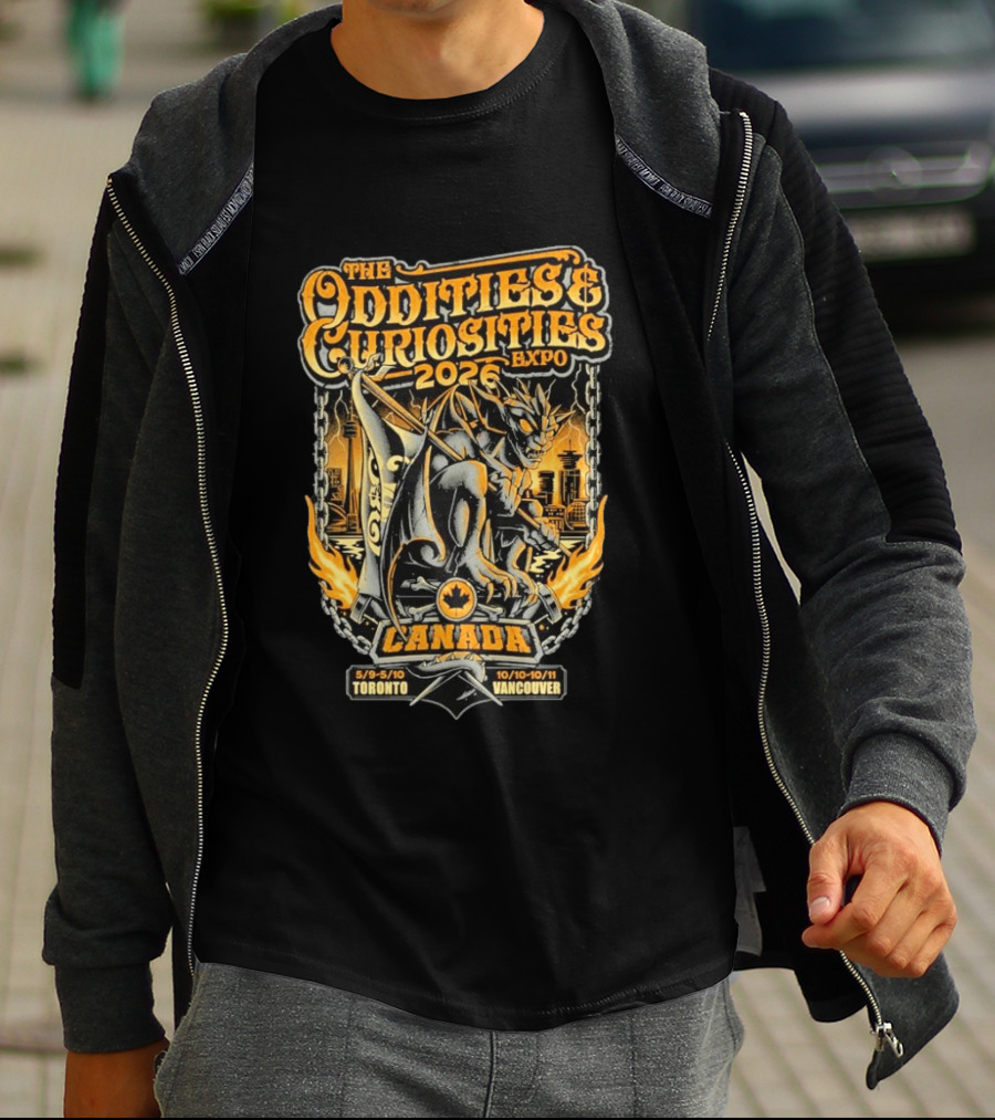 The Oddities & Curiosities Expo 2026 Canada Toronto Vancouver Gargoyle T-Shirt