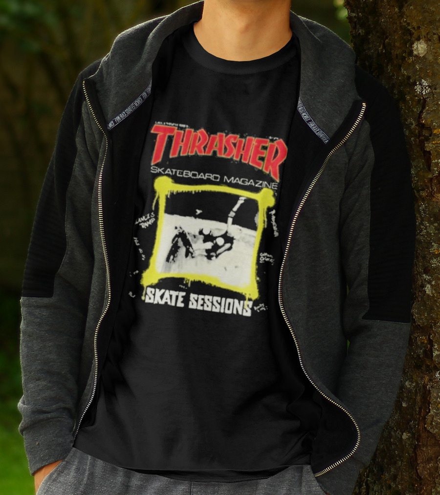 Thrasher Skateboard Magazine December 1983 Skate Sessions T-Shirt