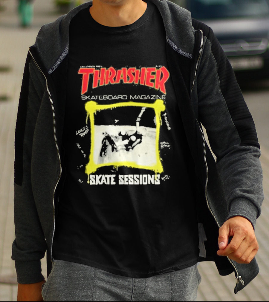 Thrasher Skateboard Magazine December 1983 Skate Sessions T-Shirt