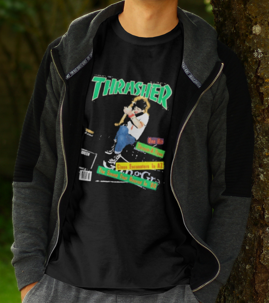 Thrasher Magazine February 1987 Pushead J Sam Somewhere In AZ The Sound You Heard In 86 T-Shirt