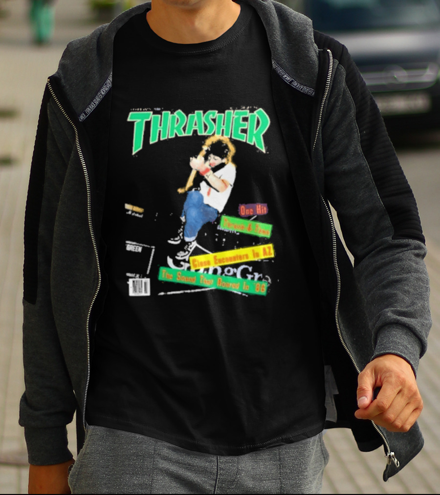 Thrasher Magazine February 1987 Pushead J Sam Somewhere In AZ The Sound You Heard In 86 T-Shirt