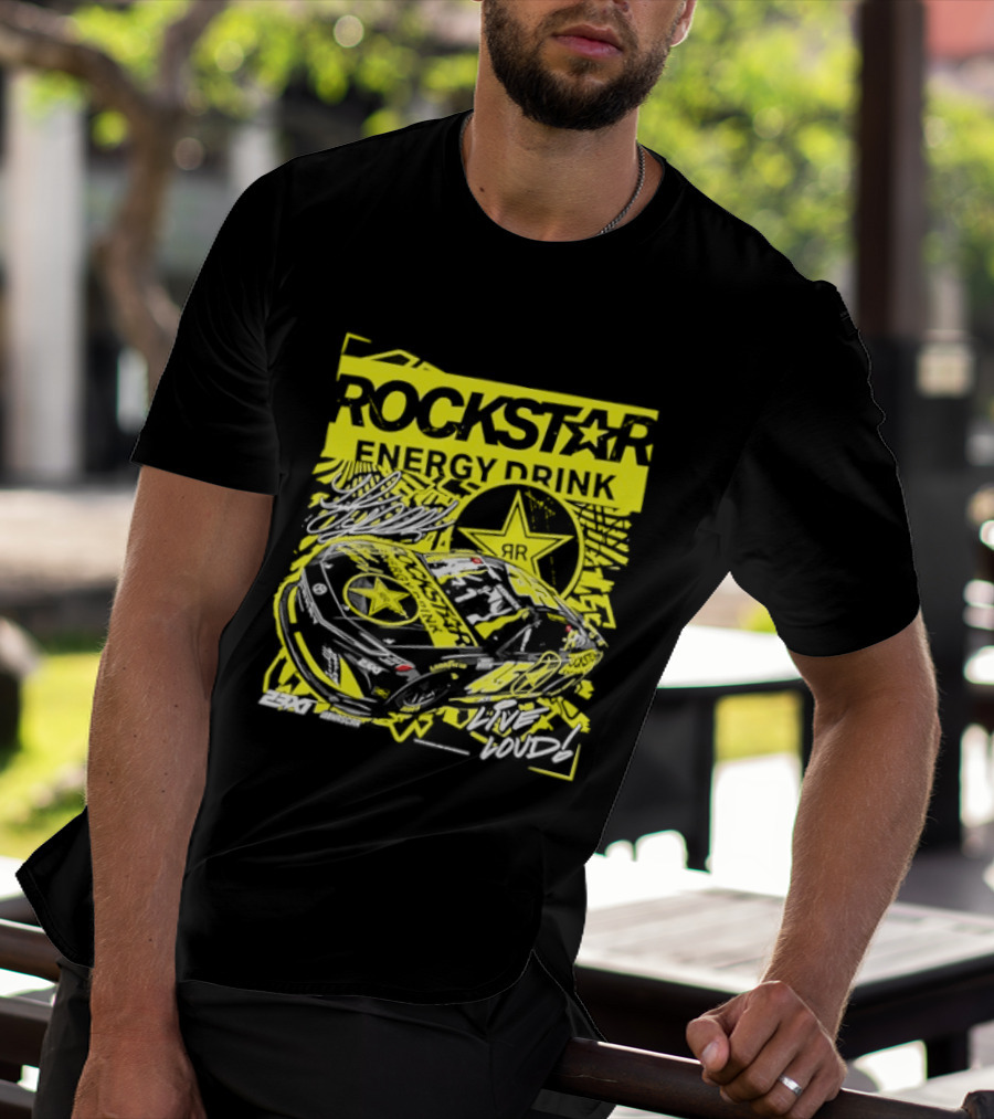 Tyler Reddick 23XI Racing Rockstar Energy Drink Car T-Shirt