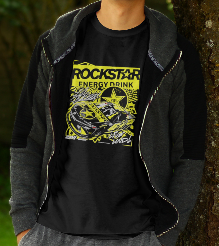 Tyler Reddick 23XI Racing Rockstar Energy Drink Car T-Shirt