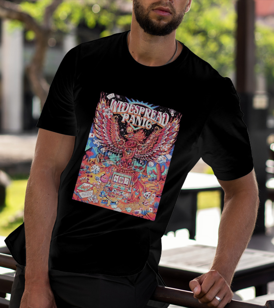 Widespread Panic Las Vegas 2026 Concert With Casino And Phoenix T-Shirt