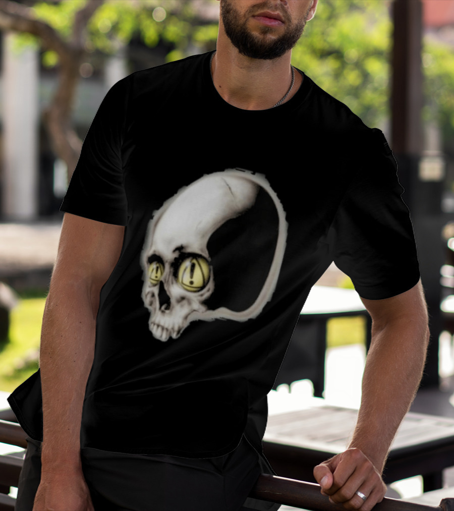 Yeat Dangerous Summer Skull Graphic With Distorted 3D Effect T-Shirt
