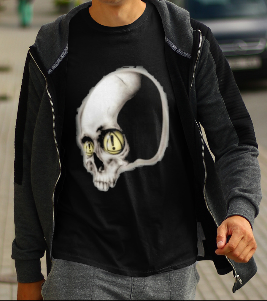 Yeat Dangerous Summer Skull Graphic With Distorted 3D Effect T-Shirt