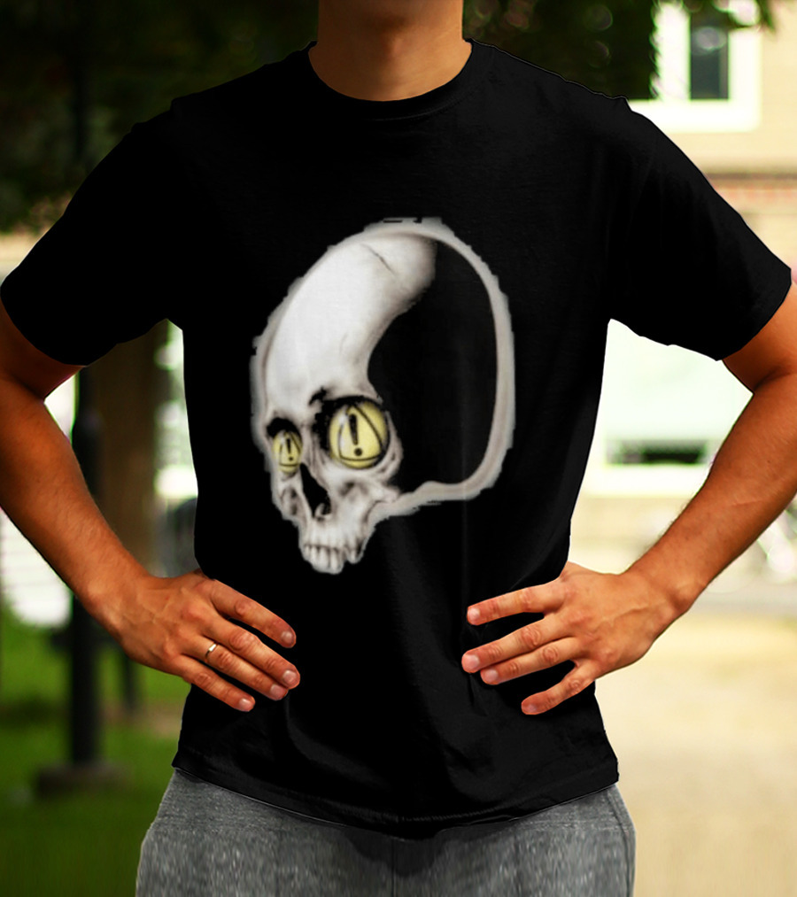Yeat Dangerous Summer Skull Graphic With Distorted 3D Effect T-Shirt
