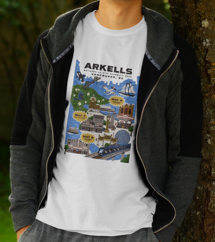Arkells May 7 2026 The Penthouse Vancouver Concert T-Shirt