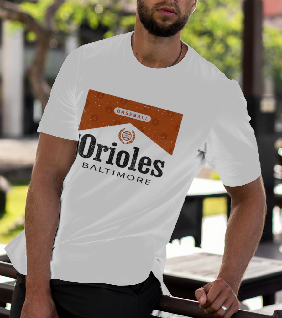 Baltimore Orioles Baseball Marlboro Collaboration T-Shirt